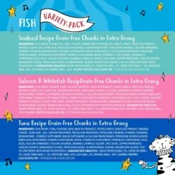 Tiny Tiger Chunks In EXTRA Gravy Seafood Recipes Variety Pack Grain-Free Canned Cat Food & Tiny Tiger, Lickables, Variety Pack, Bisque Cat Treat & Topper 11 Tiny Tiger Chunks In EXTRA Gravy Seafood Recipes Variety Pack Grain-Free Canned Cat Food & Tiny Tiger, Lickables, Variety Pack, Bisque Cat Treat & Topper -Wellness Sales Store 652798 PT3. AC SS1800 V1664899498