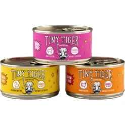 Tiny Tiger Chunks In Gravy Beef & Poultry Recipes Variety Pack Grain-Free Canned Cat Food & Tiny Tiger, Lickables, Variety Pack, Bisque Cat Treat & Topper -Wellness Sales Store 652910 PT2. AC SS1800 V1664900033