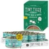 Tiny Tiger Chunks In Gravy Seafood Recipe Grain-Free Canned Cat Food & Tiny Tiger Lickables, Senior Formula, Tuna & Chicken Recipe, Bisque Cat Treat & Topper