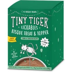 Tiny Tiger Pate Beef & Poultry Recipes Variety Pack Grain-Free Canned Cat Food & Tiny Tiger Lickables, Senior Formula, Tuna & Chicken Recipe, Bisque Cat Treat & Topper 14 Tiny Tiger Pate Beef & Poultry Recipes Variety Pack Grain-Free Canned Cat Food & Tiny Tiger Lickables, Senior Formula, Tuna & Chicken Recipe, Bisque Cat Treat & Topper -Wellness Sales Store 653046 PT5. AC SS1800 V1664899735