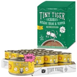 Tiny Tiger Pate Chicken Recipe Grain-Free Canned Cat Food & Tiny Tiger Lickables, Senior Formula, Tuna & Chicken Recipe, Bisque Cat Treat & Topper