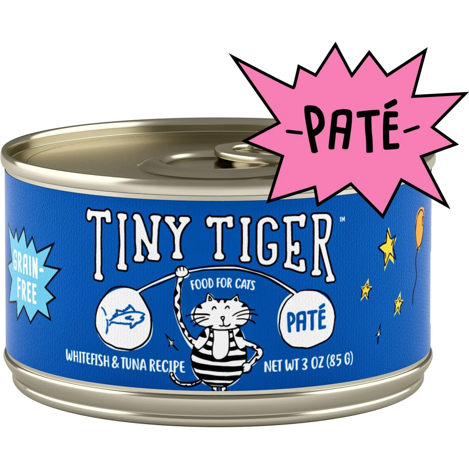 Tiny Tiger Pate Whitefish & Tuna Recipe Grain-Free Canned Cat Food & Tiny Tiger Lickables, Senior Formula, Tuna & Chicken Recipe, Bisque Cat Treat & Topper 2 Tiny Tiger Pate Whitefish & Tuna Recipe Grain-Free Canned Cat Food & Tiny Tiger Lickables, Senior Formula, Tuna & Chicken Recipe, Bisque Cat Treat & Topper - Image 2
