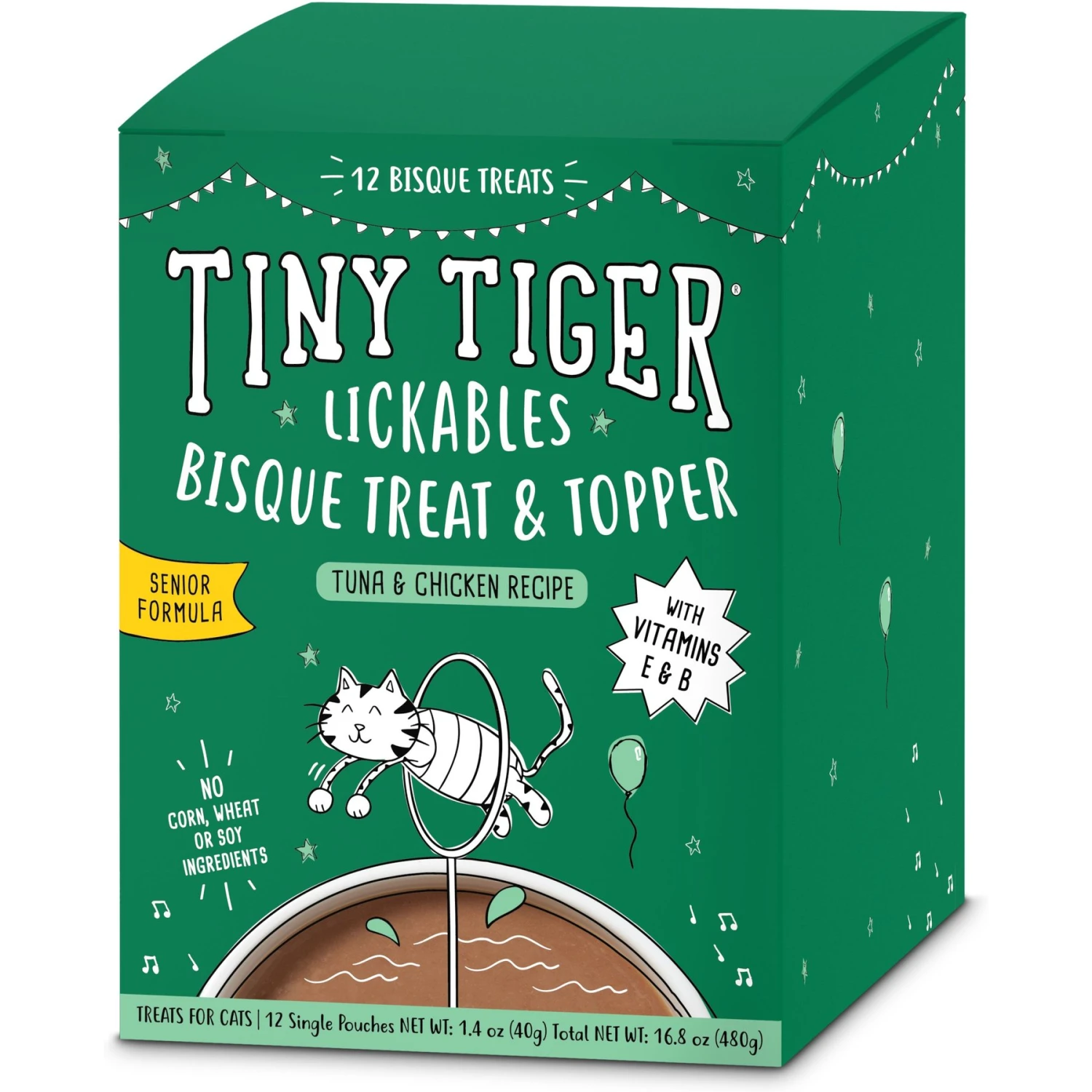 Tiny Tiger Pate Whitefish & Tuna Recipe Grain-Free Canned Cat Food & Tiny Tiger Lickables, Senior Formula, Tuna & Chicken Recipe, Bisque Cat Treat & Topper 6 Tiny Tiger Pate Whitefish & Tuna Recipe Grain-Free Canned Cat Food & Tiny Tiger Lickables, Senior Formula, Tuna & Chicken Recipe, Bisque Cat Treat & Topper - Image 6