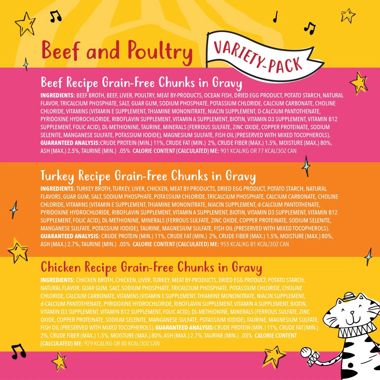 Tiny Tiger Chunks In Gravy Beef & Poultry Recipes Variety Pack Grain-Free Canned Cat Food & Tiny Tiger Lickables, Senior Formula, Tuna & Chicken Recipe, Bisque Cat Treat & Topper 4 Tiny Tiger Chunks In Gravy Beef & Poultry Recipes Variety Pack Grain-Free Canned Cat Food & Tiny Tiger Lickables, Senior Formula, Tuna & Chicken Recipe, Bisque Cat Treat & Topper - Image 4