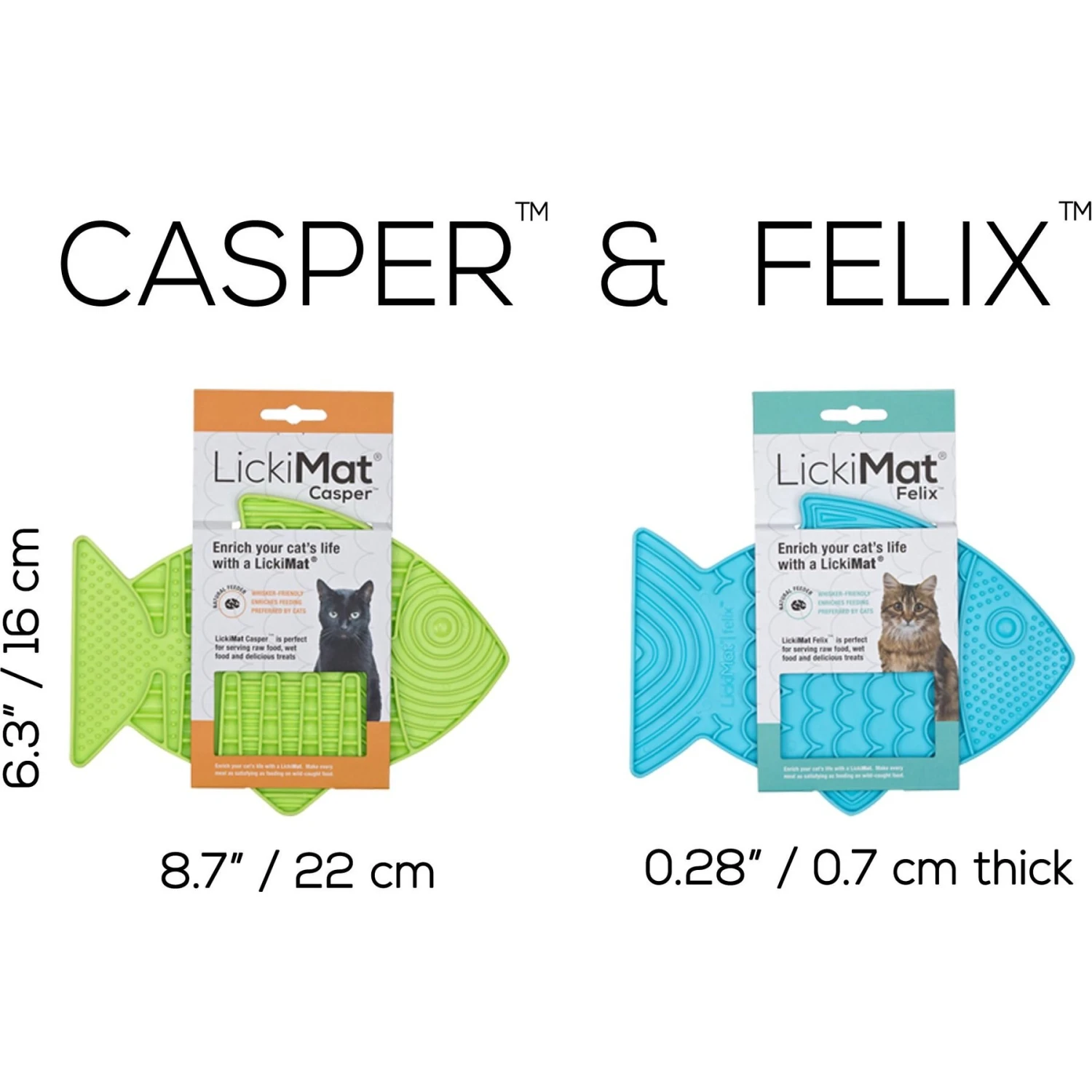 LickiMat Variety Pack Slow Feeder Cat Lick Mat, Green & Turquoise, 2 Count 3 LickiMat Variety Pack Slow Feeder Cat Lick Mat, Green & Turquoise, 2 Count - Image 3