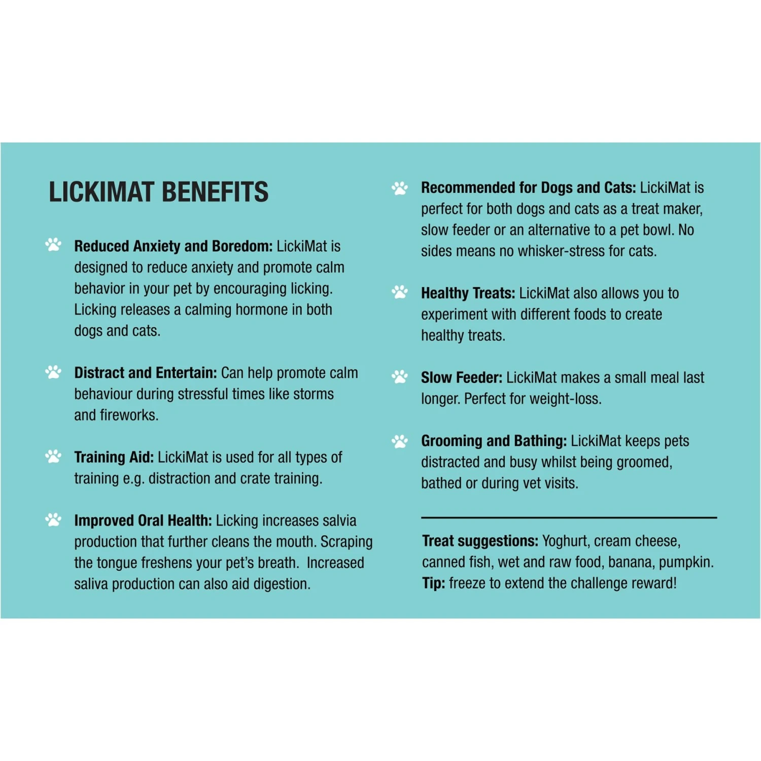 LickiMat Variety Pack Slow Feeder Cat Lick Mat, Green & Turquoise, 2 Count 5 LickiMat Variety Pack Slow Feeder Cat Lick Mat, Green & Turquoise, 2 Count - Image 5