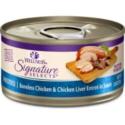 Wellness CORE Signature Selects Shredded Boneless Chicken & Turkey Entree In Sauce Grain-Free Natural Canned Cat Food & Wellness CORE Signature Selects Shredded Boneless Chicken & Chicken Liver Entree In Sauce Grain-Free Natural Canned Cat Food -Wellness Sales Store 662654 PT5. AC SS1800 V1667334800