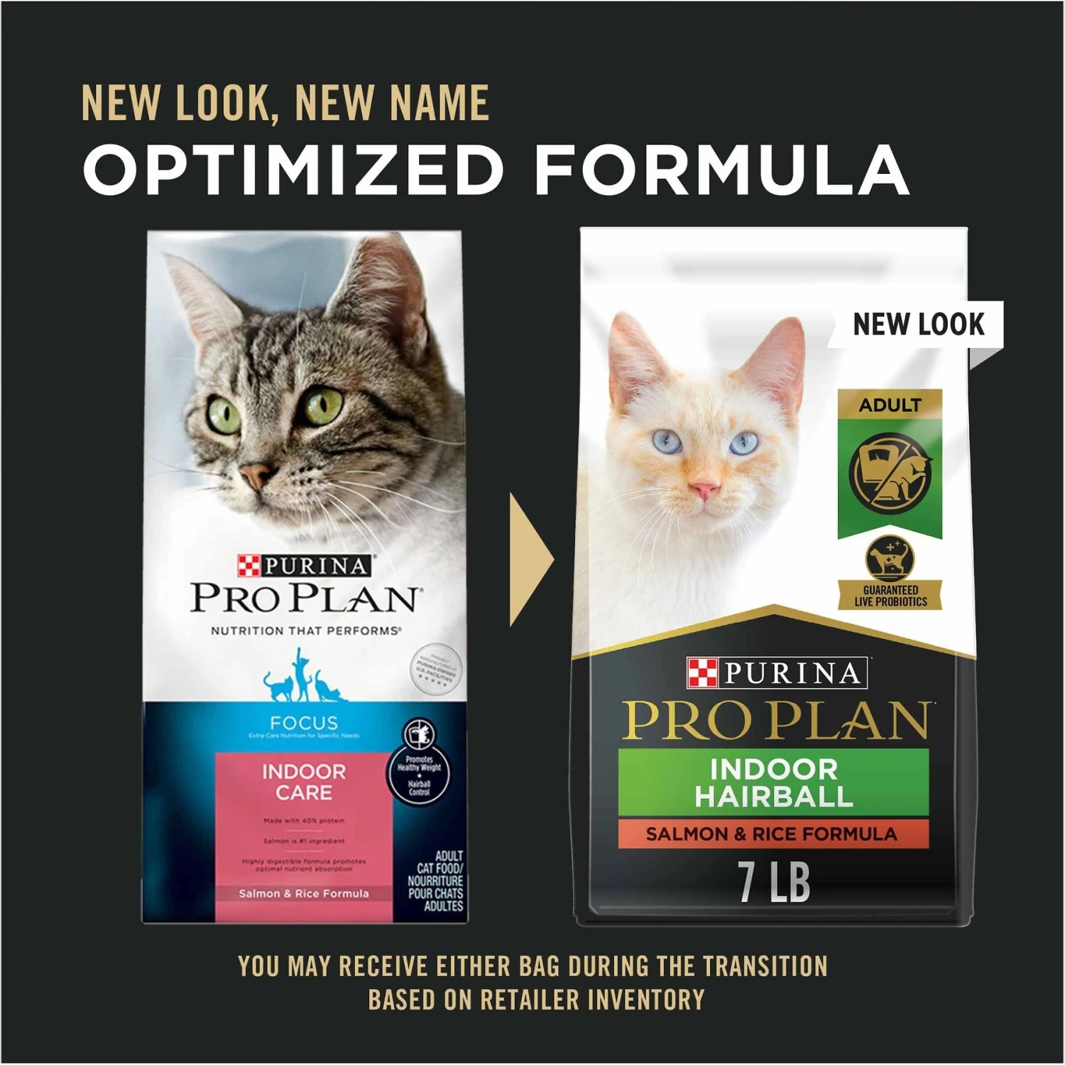 Purina Pro Plan Adult Indoor Hairball Management Salmon & Rice Formula Dry Cat Food 2 Purina Pro Plan Adult Indoor Hairball Management Salmon & Rice Formula Dry Cat Food - Image 2