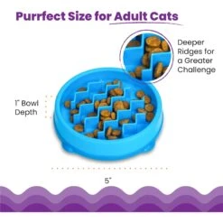 Petstages Kitty Slow Cat Feeder -Wellness Sales Store 684990 PT4. AC SS1800 V1700515750