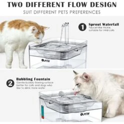 PetNF Transparent Cat Water Drinking Fountain -Wellness Sales Store 693830 PT3. AC SS1800 V1667865413