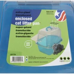 Van Ness Translucent Enclosed Cat Litter Pan -Wellness Sales Store 70455 PT8. AC SS1800 V1536765019