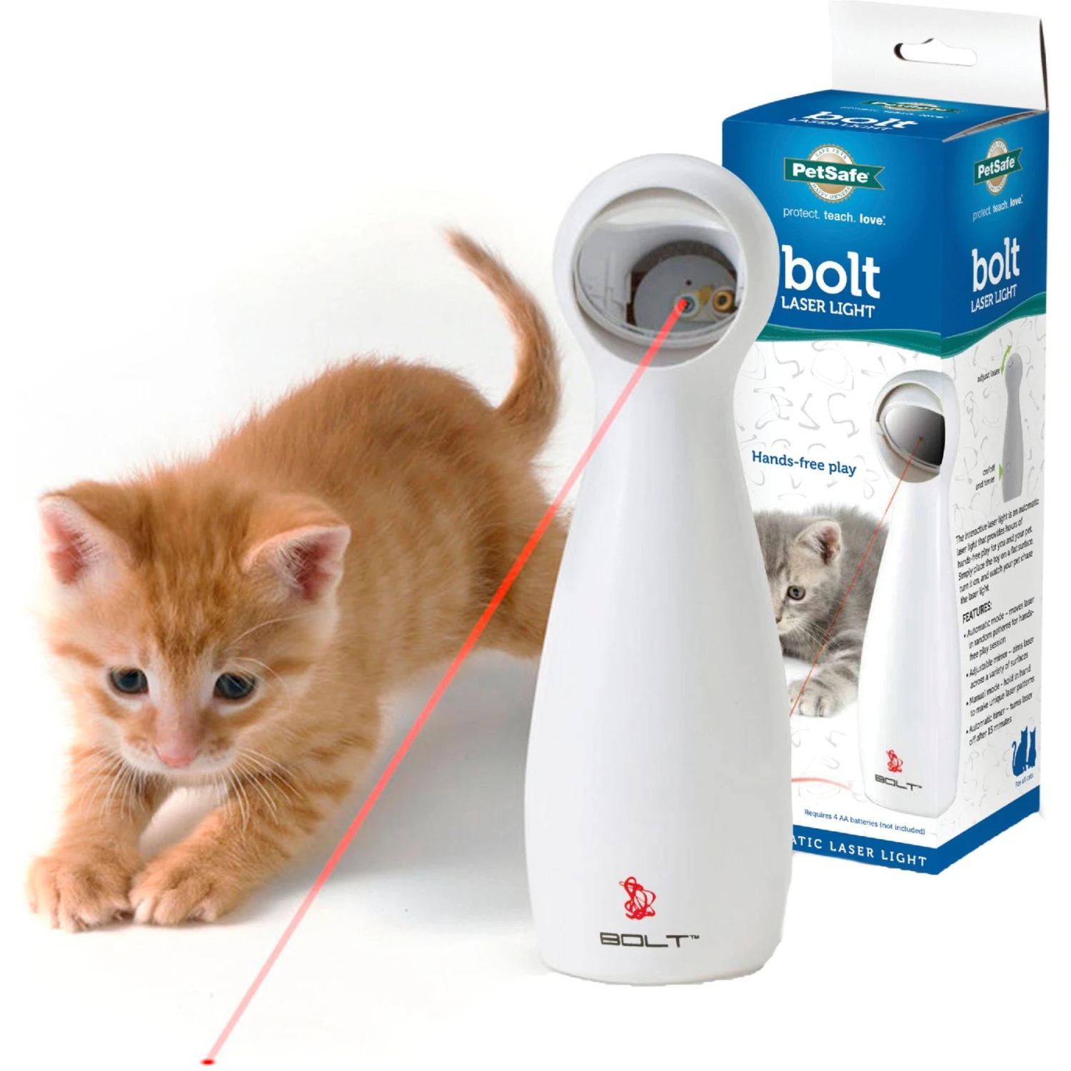 PetSafe Bolt Interactive Laser Cat Toy 1 PetSafe Bolt Interactive Laser Cat Toy