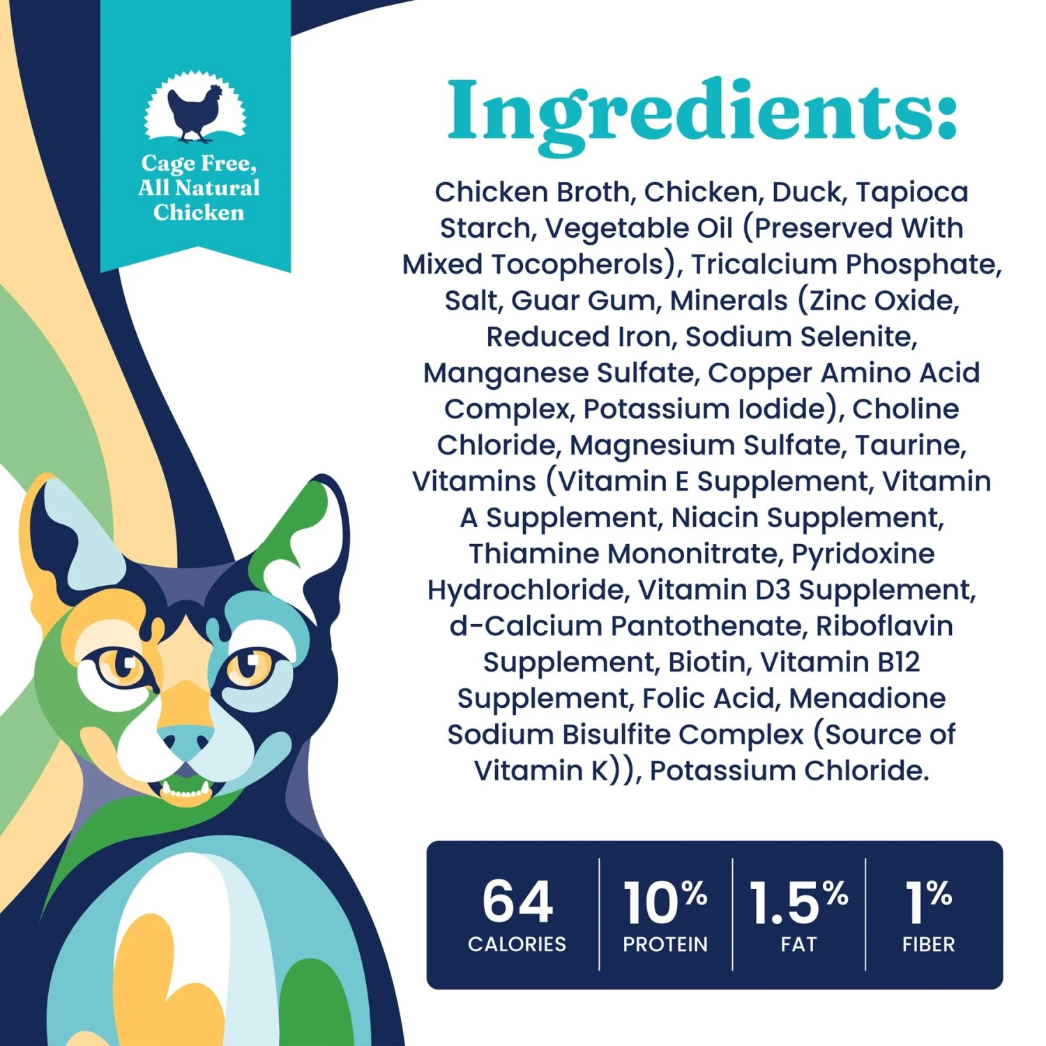 Solid Gold Nature's Harmony Chicken & Duck Recipe In Gravy Grain-Free Wet Cat Food, 2.8-oz-can, 24 Count 4 Solid Gold Nature's Harmony Chicken & Duck Recipe In Gravy Grain-Free Wet Cat Food, 2.8-oz-can, 24 Count - Image 4