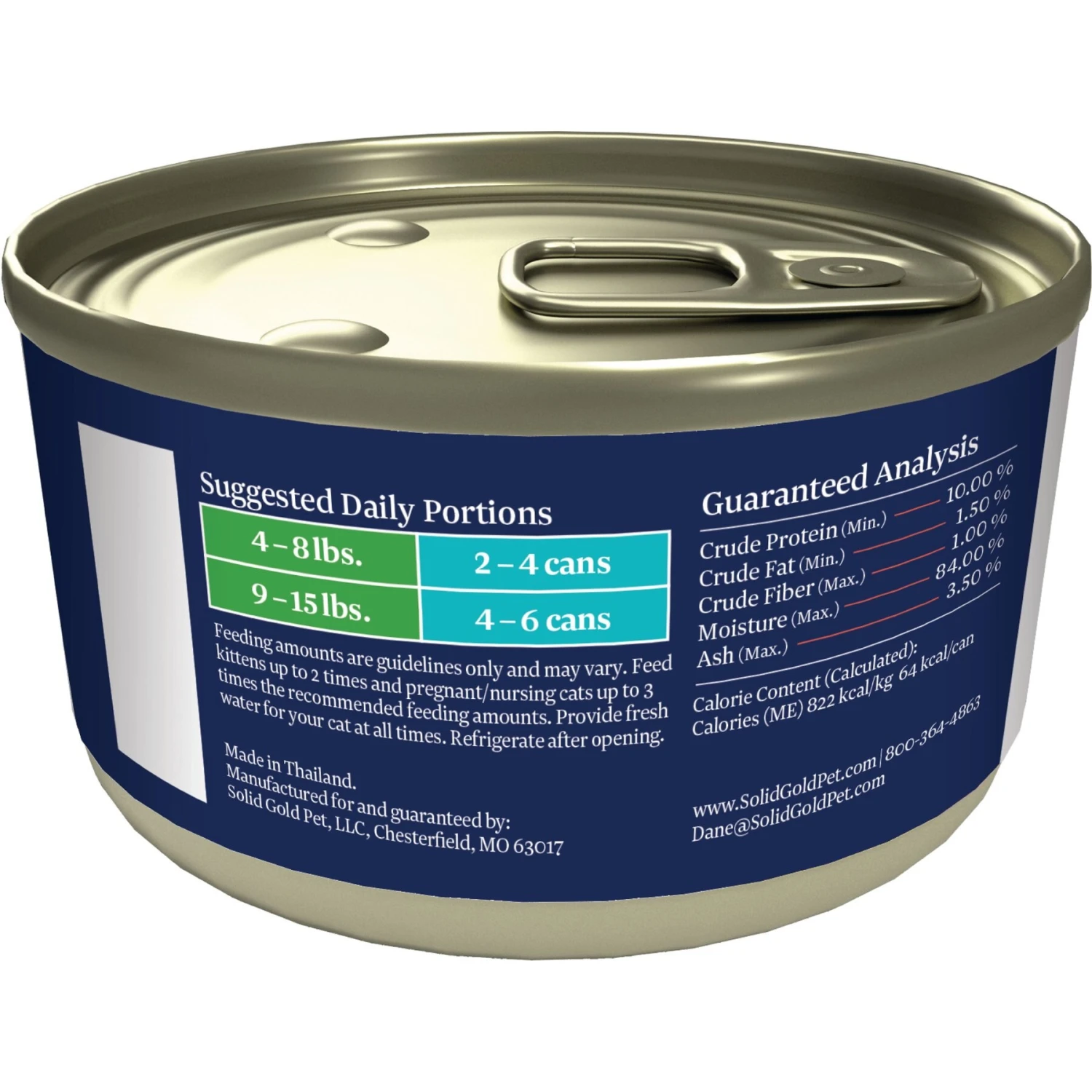 Solid Gold Nature's Harmony Chicken & Duck Recipe In Gravy Grain-Free Wet Cat Food, 2.8-oz-can, 24 Count 5 Solid Gold Nature's Harmony Chicken & Duck Recipe In Gravy Grain-Free Wet Cat Food, 2.8-oz-can, 24 Count - Image 5
