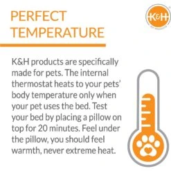 K&H Pet Products Thermo-Kitty Cuddle Up Indoor Heated Bolster Cat Bed, Mocha -Wellness Sales Store 75128 PT4. AC SS1800 V1611771424