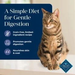 Blue Buffalo Basics Skin & Stomach Care Grain-Free Formula Duck & Potato Indoor Adult Dry Cat Food -Wellness Sales Store 75578 PT2. AC SS1800 V1646272582