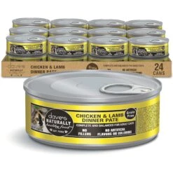 Dave's Pet Food Naturally Health Chicken With Lamb Dinner Canned Cat Food, 5.5-oz, Case Of 24
