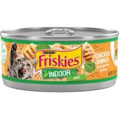 Friskies Indoor Classic Pate Chicken Dinner Canned Cat Food