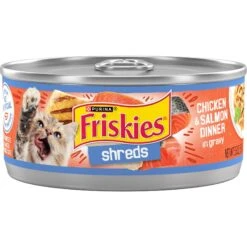 Friskies Savory Shreds Chicken & Salmon Dinner In Gravy Canned Cat Food