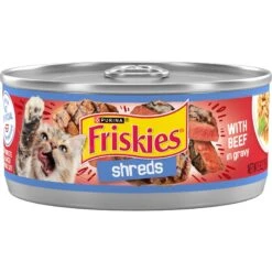 Friskies Savory Shreds With Beef In Gravy Canned Cat Food