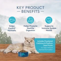Blue Buffalo Wilderness Chicken Recipe Indoor Hairball Control Grain-Free Dry Cat Food -Wellness Sales Store 77463 PT5. AC SS1800 V1599081657