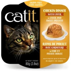 Catit Dinner Chicken With Liver & Sweet Potato Cat Wet Food, 2.8-oz Can