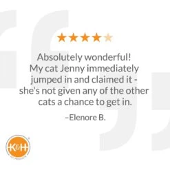 K&H Pet Products Mod Dream Pod Covered Cat Bed For Large Cats, Gray -Wellness Sales Store 78561 PT5. AC SS1800 V1621348693