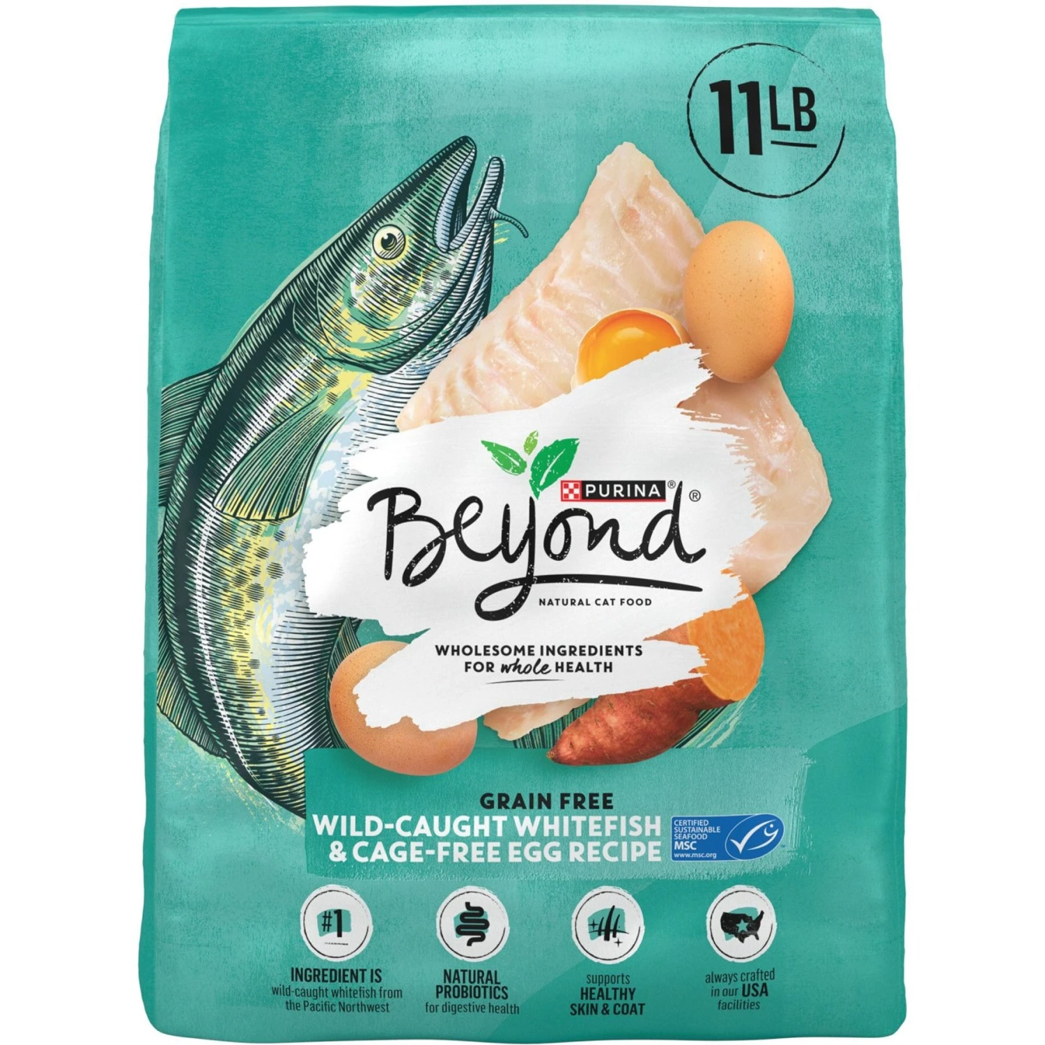 Purina Beyond Grain-Free Natural Simply Wild Caught Whitefish & Cage Free Egg Recipe Dry Cat Food 1 Purina Beyond Grain-Free Natural Simply Wild Caught Whitefish & Cage Free Egg Recipe Dry Cat Food