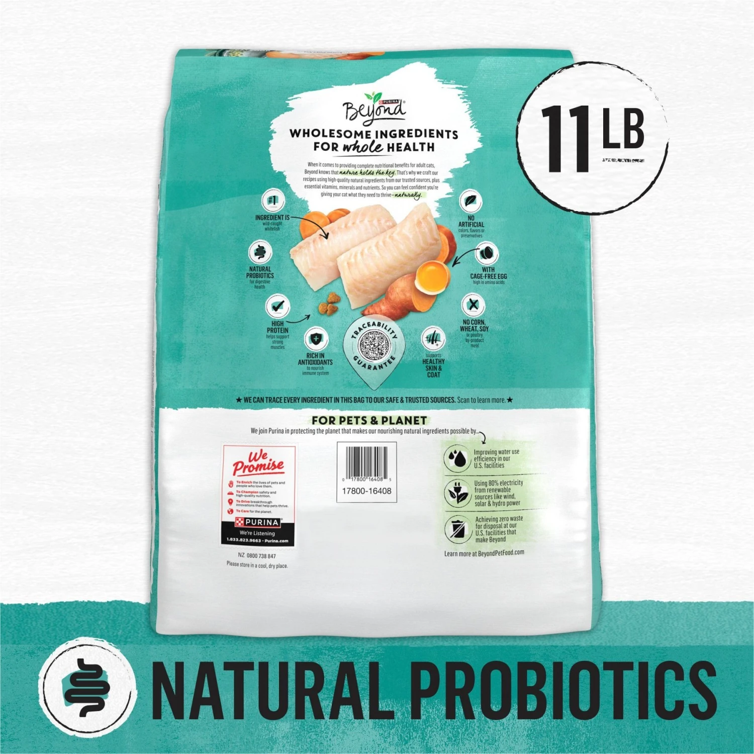 Purina Beyond Grain-Free Natural Simply Wild Caught Whitefish & Cage Free Egg Recipe Dry Cat Food 2 Purina Beyond Grain-Free Natural Simply Wild Caught Whitefish & Cage Free Egg Recipe Dry Cat Food - Image 2