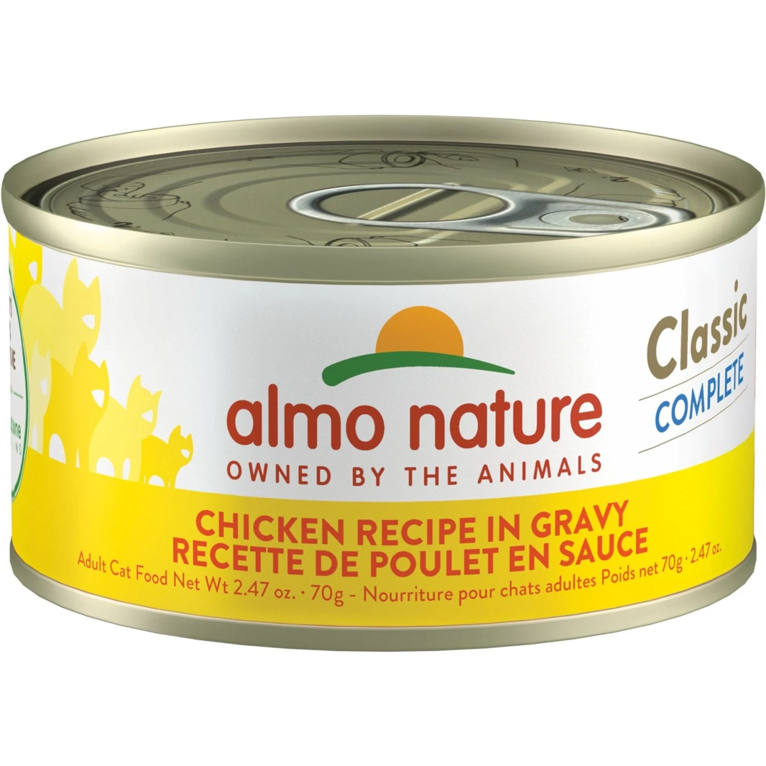 Almo Nature Classic Complete Premium Chicken Recipe In Gravy Grain-Free Wet Cat Food, 2.47-oz Can, Case Of 12 1 Almo Nature Classic Complete Premium Chicken Recipe In Gravy Grain-Free Wet Cat Food, 2.47-oz Can, Case Of 12