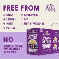 Stella & Chewy's Carnivore Cravings Savory Shreds Variety Pack Cat Food, 2.8-oz Can, Case Of 12 -Wellness Sales Store 826094 PT6. AC SS1800 V1683565361