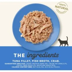 Applaws Tuna With Crab Broth Limited Ingredient Wet Cat Food, 2.47-oz Pouch, Case Of 12 9 Applaws Tuna With Crab Broth Limited Ingredient Wet Cat Food, 2.47-oz Pouch, Case Of 12 -Wellness Sales Store 836534 PT2. AC SS1800 V1685471339