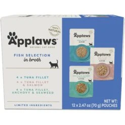 Applaws Variety Of Fish Flavors In Broth Limited Ingredient Wet Cat Food