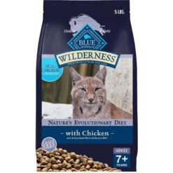 Blue Buffalo Wilderness High Protein Natural Grain-Free Chicken Mature Dry Cat Food