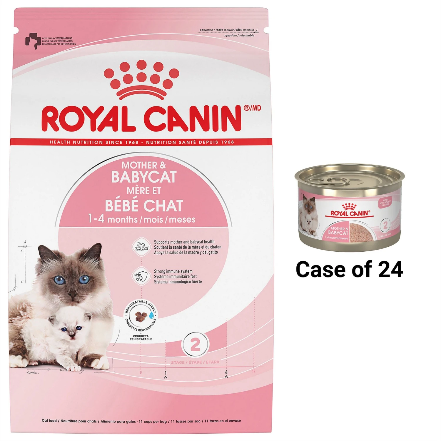 Royal Canin Feline Health Nutrition Mother & Babycat Dry Cat Food & Royal Canin Feline Health Nutrition Mother & Babycat Ultra Soft Mousse In Sauce Canned Cat Food 1 Royal Canin Feline Health Nutrition Mother & Babycat Dry Cat Food & Royal Canin Feline Health Nutrition Mother & Babycat Ultra Soft Mousse In Sauce Canned Cat Food