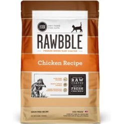 BIXBI Rawbble Dry Food Chicken Recipe For Cats, 3-lb Bag