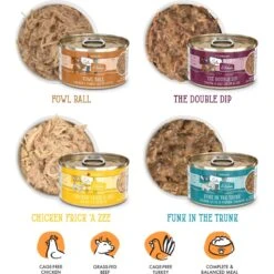 Weruva Cats In The Kitchen Word From The Bird! Variety Pack Grain-Free Wet Cat Food, 3.2-oz Can, Case Of 12 12 Weruva Cats In The Kitchen Word From The Bird! Variety Pack Grain-Free Wet Cat Food, 3.2-oz Can, Case Of 12 -Wellness Sales Store 875406 PT3. AC SS1800 V1702597722