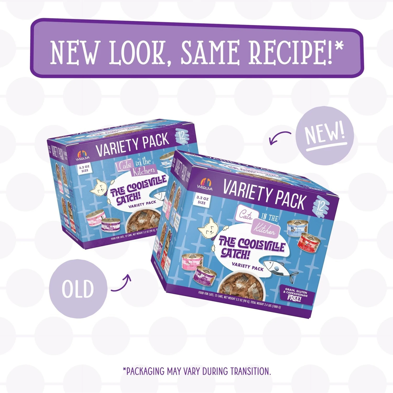 Weruva Cats In The Kitchen The Coolsville Catch! Variety Pack Grain-Free Wet Cat Food, 3.2-oz Can, Case Of 12 2 Weruva Cats In The Kitchen The Coolsville Catch! Variety Pack Grain-Free Wet Cat Food, 3.2-oz Can, Case Of 12 - Image 2