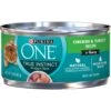 Purina ONE True Instinct Chicken & Turkey Recipe In Gravy Natural High Protein Canned Cat Food, 3-oz, Case Of 24