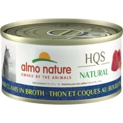Almo Nature HQS Natural Tuna & Clams In Broth Grain-Free Canned Cat Food