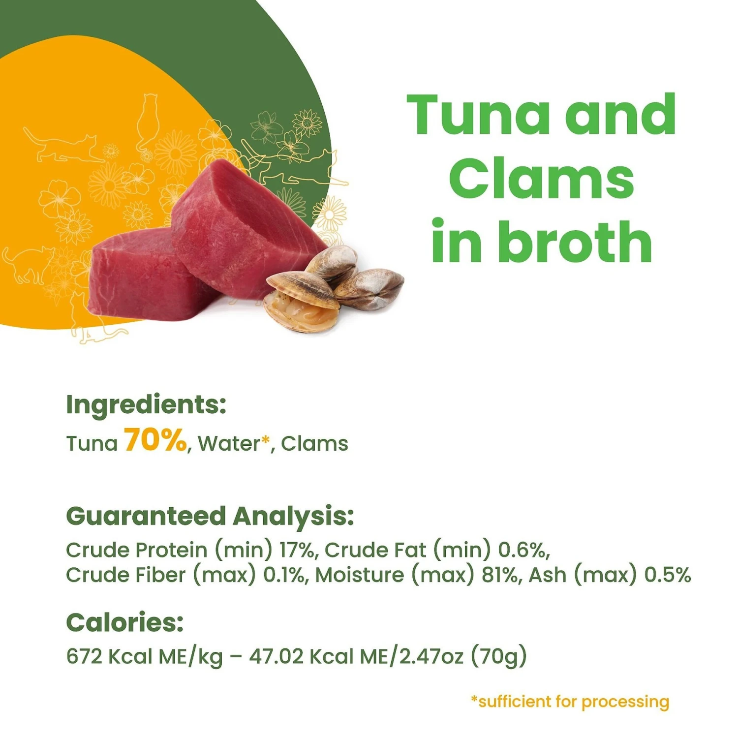 Almo Nature HQS Natural Tuna & Clams In Broth Grain-Free Canned Cat Food 5 Almo Nature HQS Natural Tuna & Clams In Broth Grain-Free Canned Cat Food - Image 5