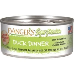 Evanger's Super Premium Duck Dinner Grain-Free Canned Cat Food