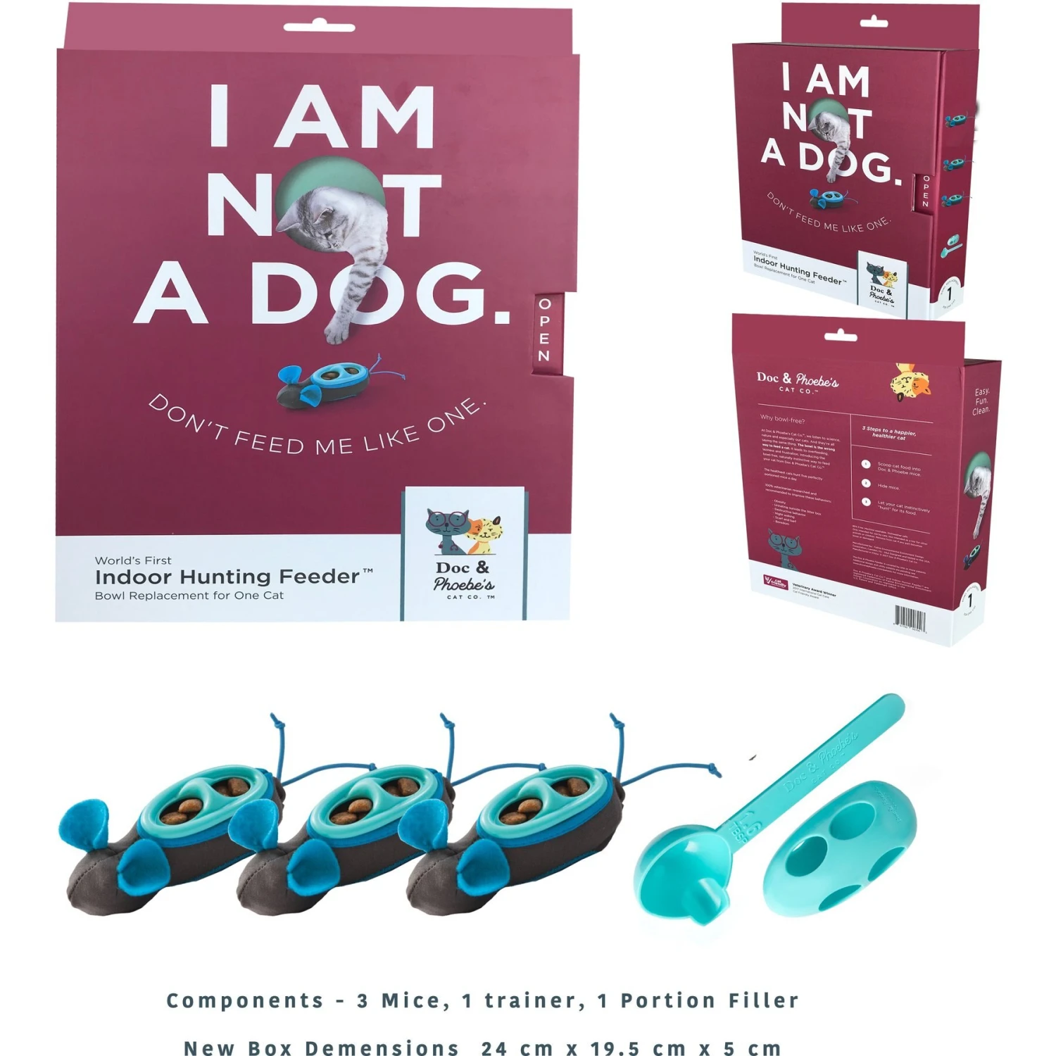 Nina Ottosson By Outward Hound Buggin' Out Puzzle & Play Cat Toy & Doc & Phoebe's Cat Co. Indoor Hunting Cat Feeder Kit 8 Nina Ottosson By Outward Hound Buggin' Out Puzzle & Play Cat Toy & Doc & Phoebe's Cat Co. Indoor Hunting Cat Feeder Kit - Image 8