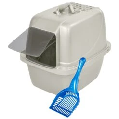 Van Ness Enclosed Cat Litter Pan & Van Ness Litter Scoop