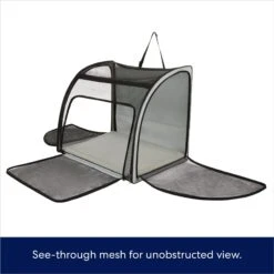 Frisco Travel Safety Dog & Cat Carrier & Pet Fit For Life Collapsible Portable Litter Box With Collapsible Bowl -Wellness Sales Store 947670 PT2. AC SS1800 V1693925085