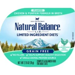 Natural Balance L.I.D. Limited Ingredient Diets Chicken & Pumpkin Formula Shreds Grain-Free Wet Cat Food