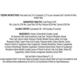 Natural Balance L.I.D. Limited Ingredient Diets Chicken & Pumpkin Formula Shreds Grain-Free Wet Cat Food -Wellness Sales Store 95653 PT6. AC SS1800 V1576527782