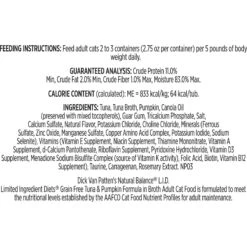 Natural Balance L.I.D. Limited Ingredient Diets Tuna & Pumpkin Formula Flaked Grain-Free Wet Cat Food 8 Natural Balance L.I.D. Limited Ingredient Diets Tuna & Pumpkin Formula Flaked Grain-Free Wet Cat Food -Wellness Sales Store 95657 PT6. AC SS1800 V1576527787