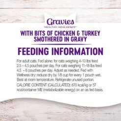 Wellness Healthy Indulgence Gravies With Bits Of Chicken & Turkey Smothered In Gravy Grain-Free Wet Cat Food Pouches -Wellness Sales Store 95714 PT7. AC SS1800 V1695826950