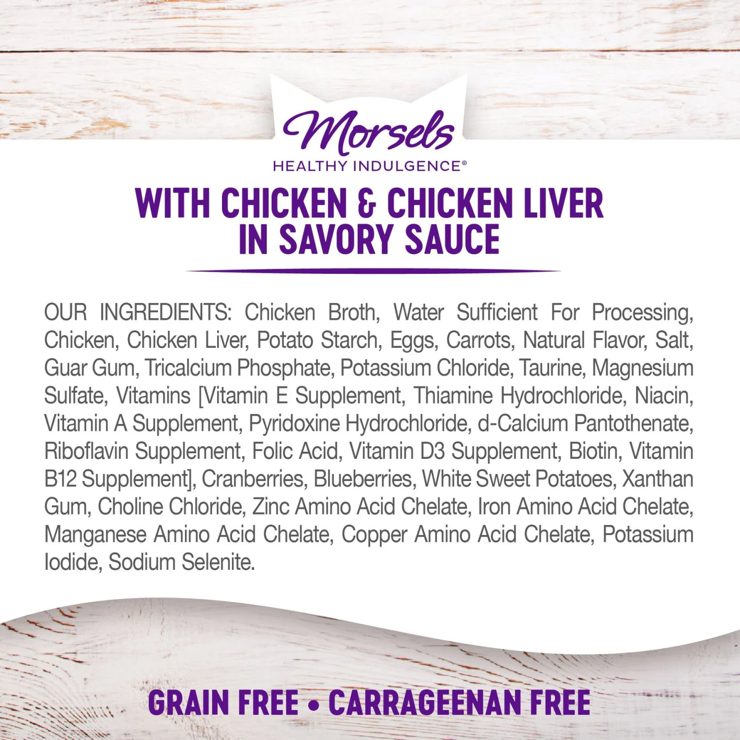 Wellness Healthy Indulgence Morsels With Chicken & Chicken Liver In Savory Sauce Grain-Free Wet Cat Food Pouches 6 Wellness Healthy Indulgence Morsels With Chicken & Chicken Liver In Savory Sauce Grain-Free Wet Cat Food Pouches - Image 6